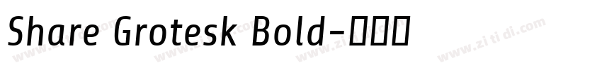 Share Grotesk Bold字体转换